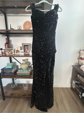 Bella & Bloom Black Sequin Dress